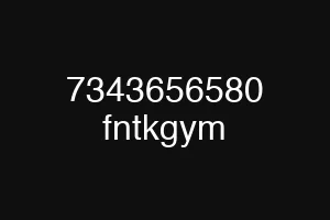 7343656580 fntkgym